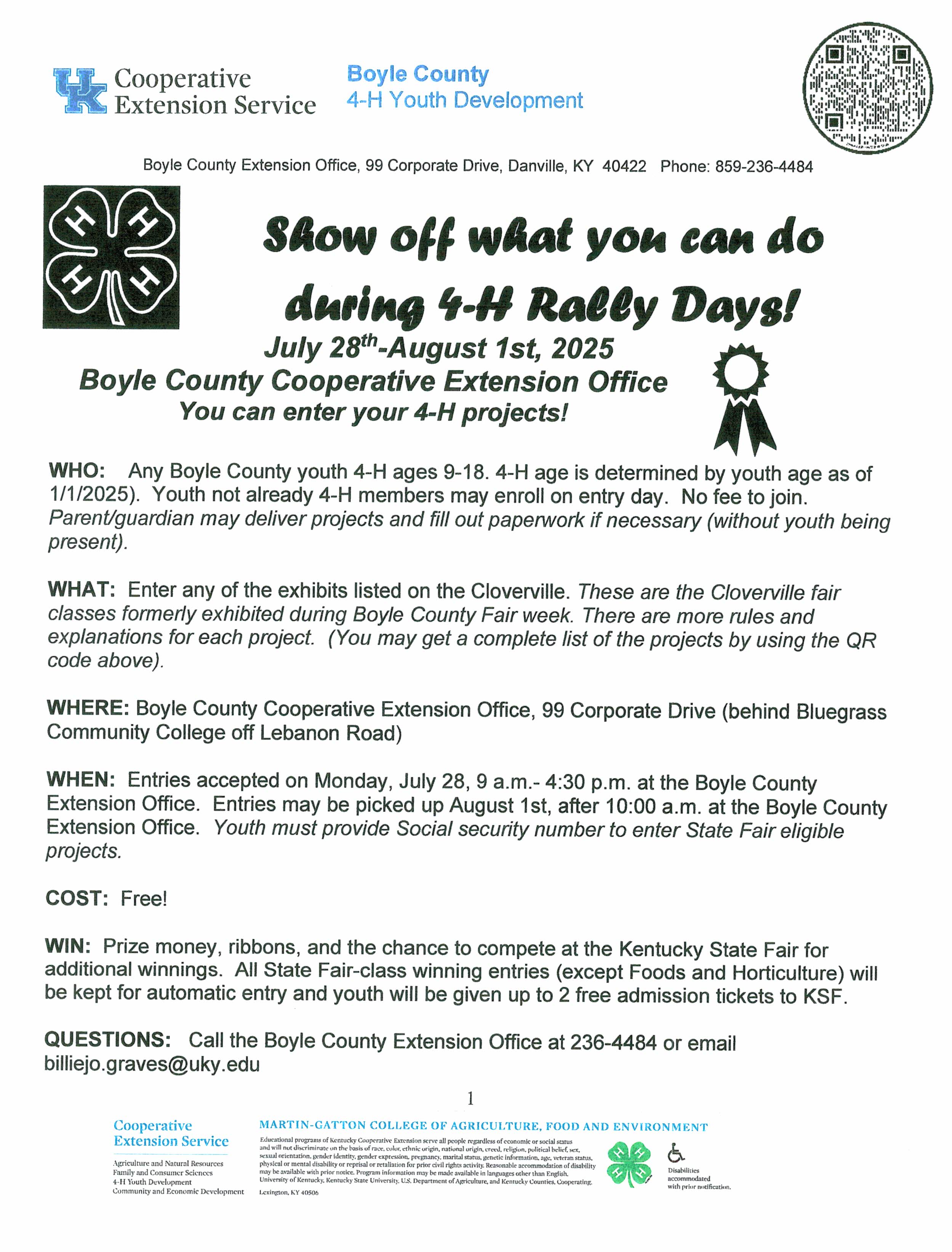 4- H Rally Days