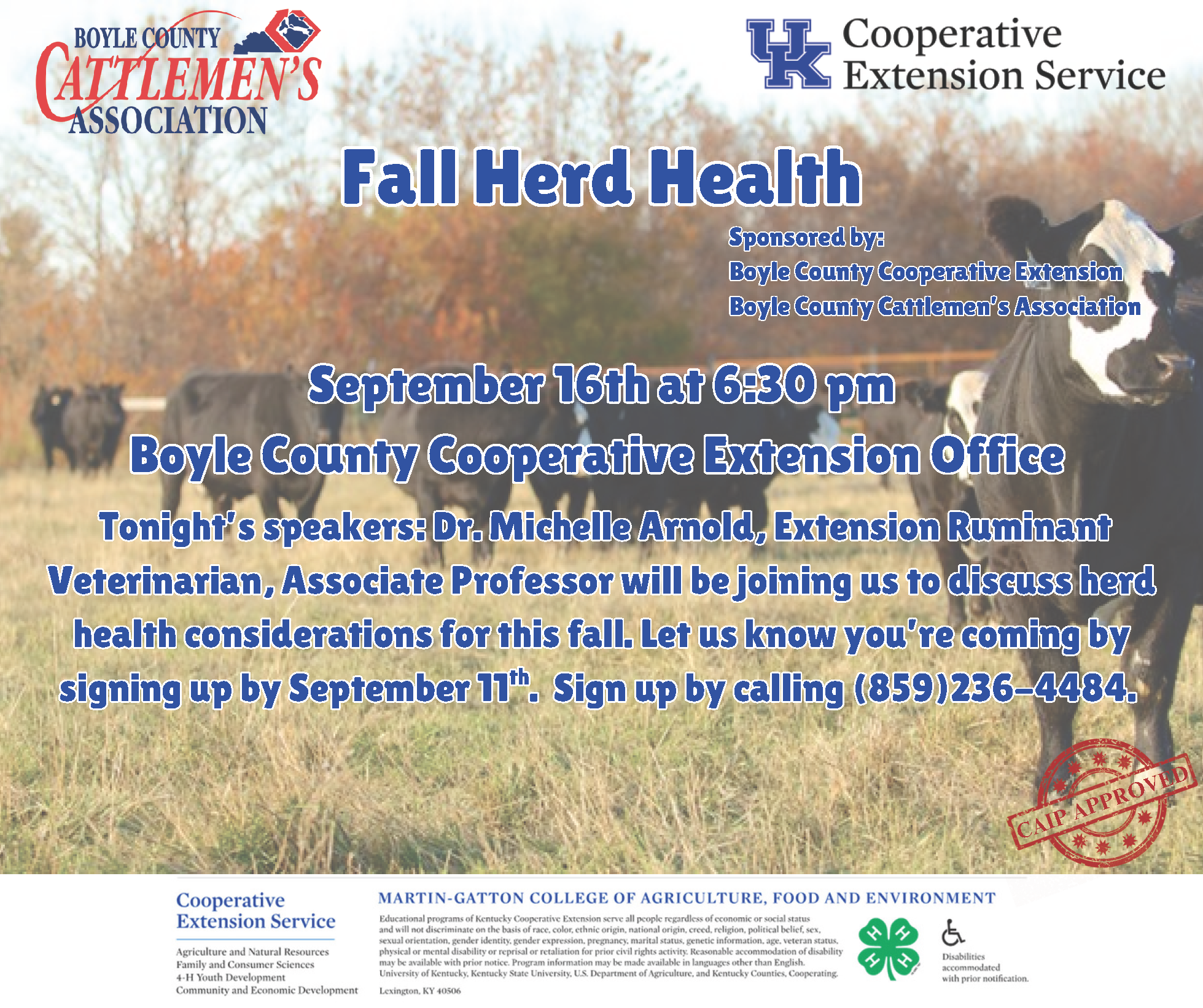 Fall Herd Health