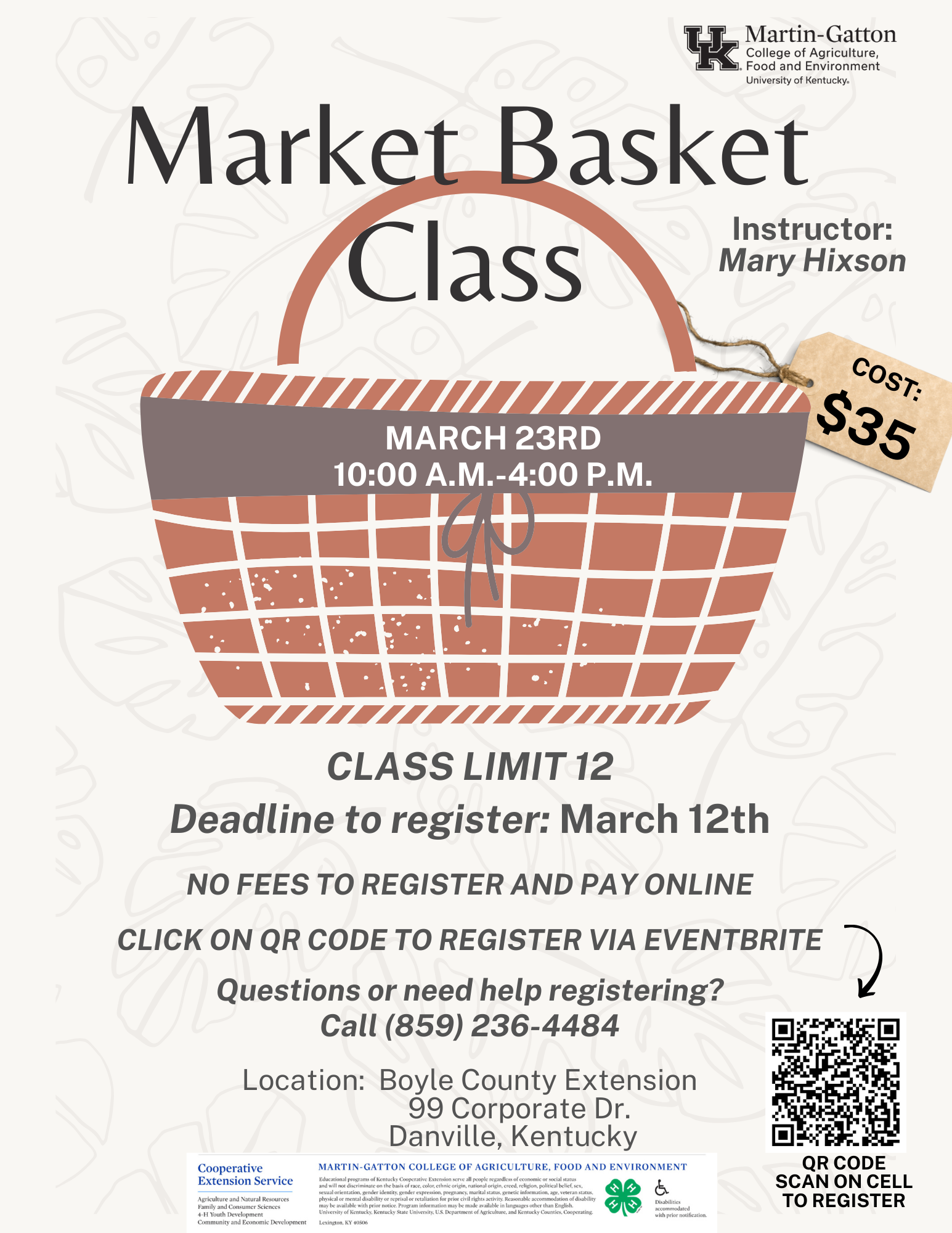 Market Basket Class