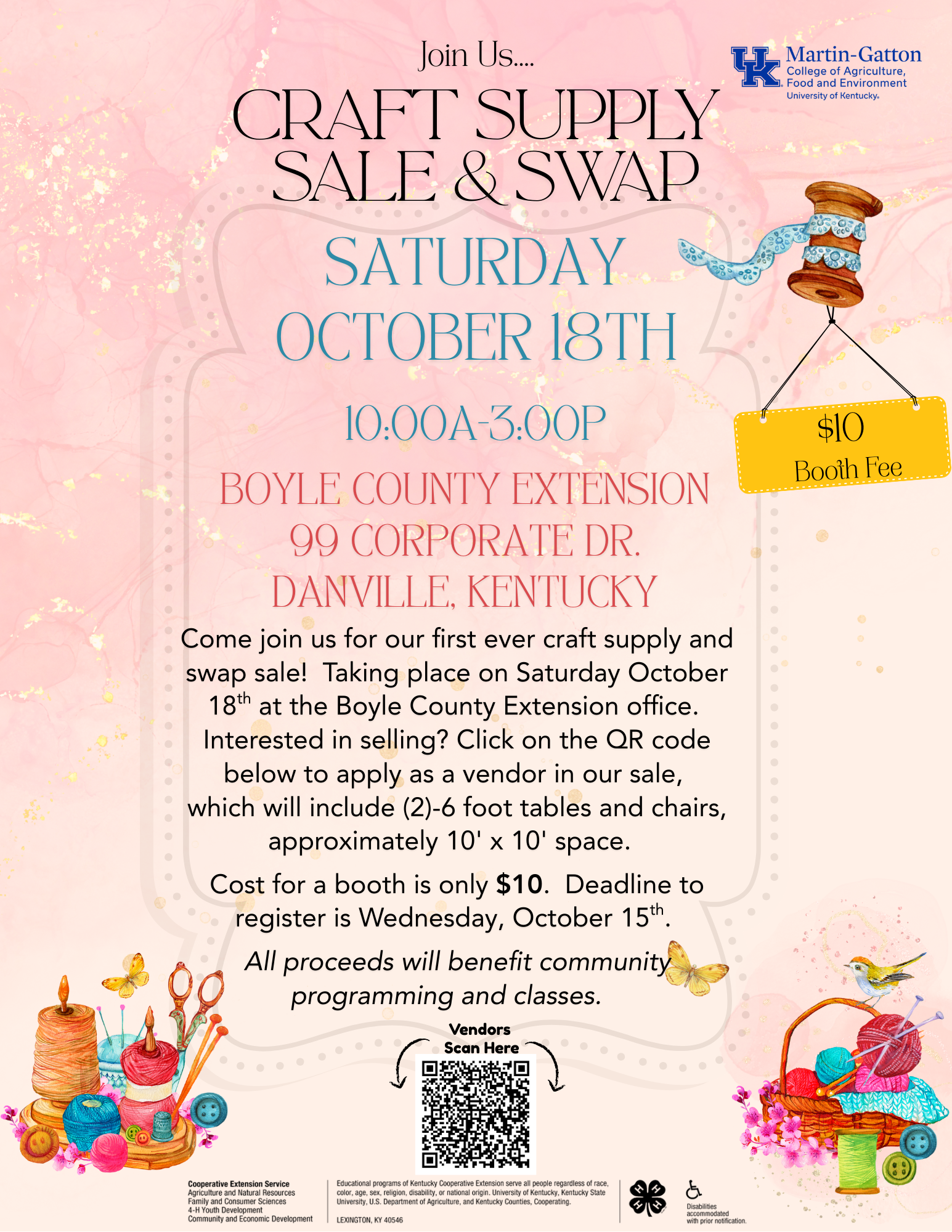 Craft Supply Sale