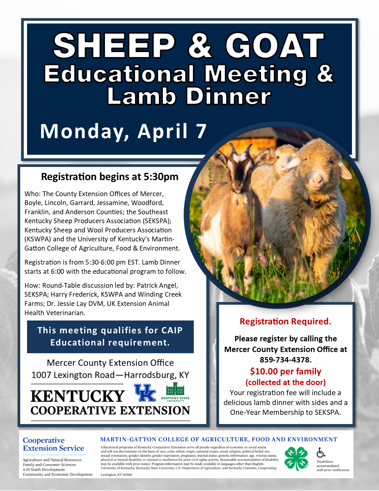 Sheep & Lamb Educational Meeting