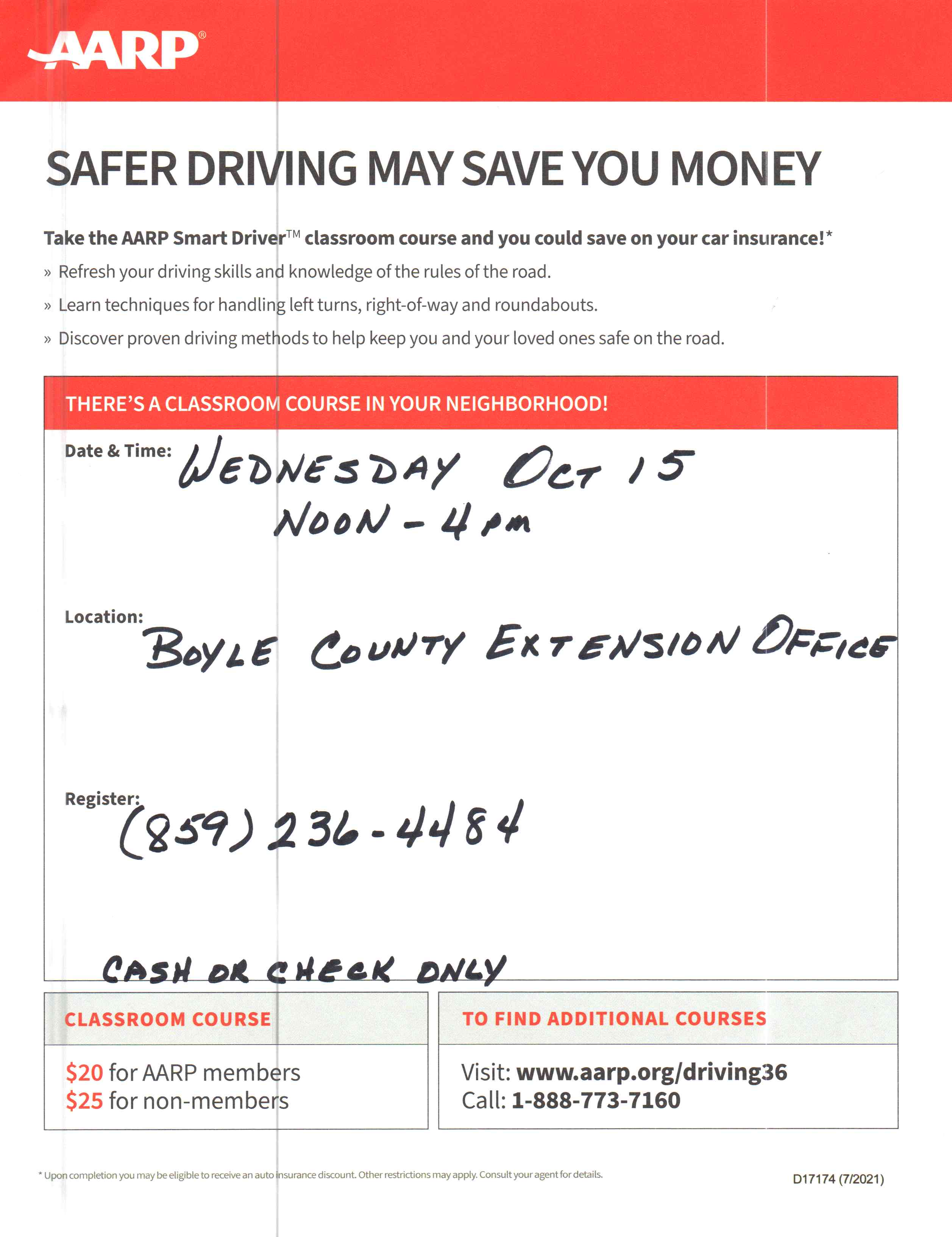 Image of AARP Flyer