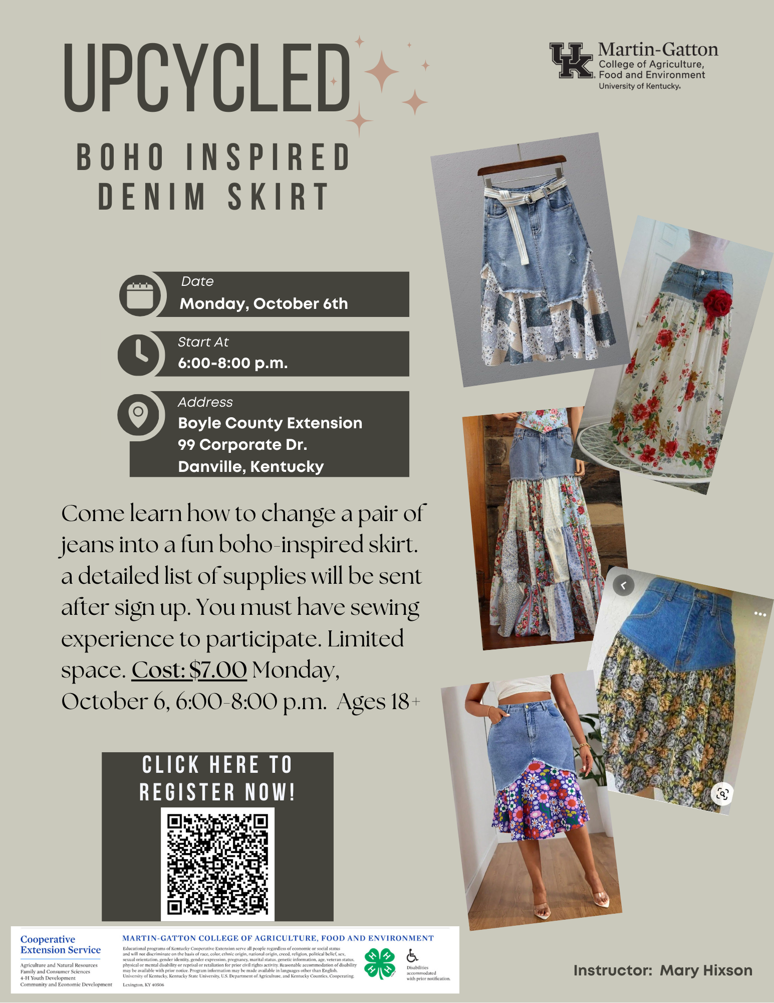 Boho skirt flyer