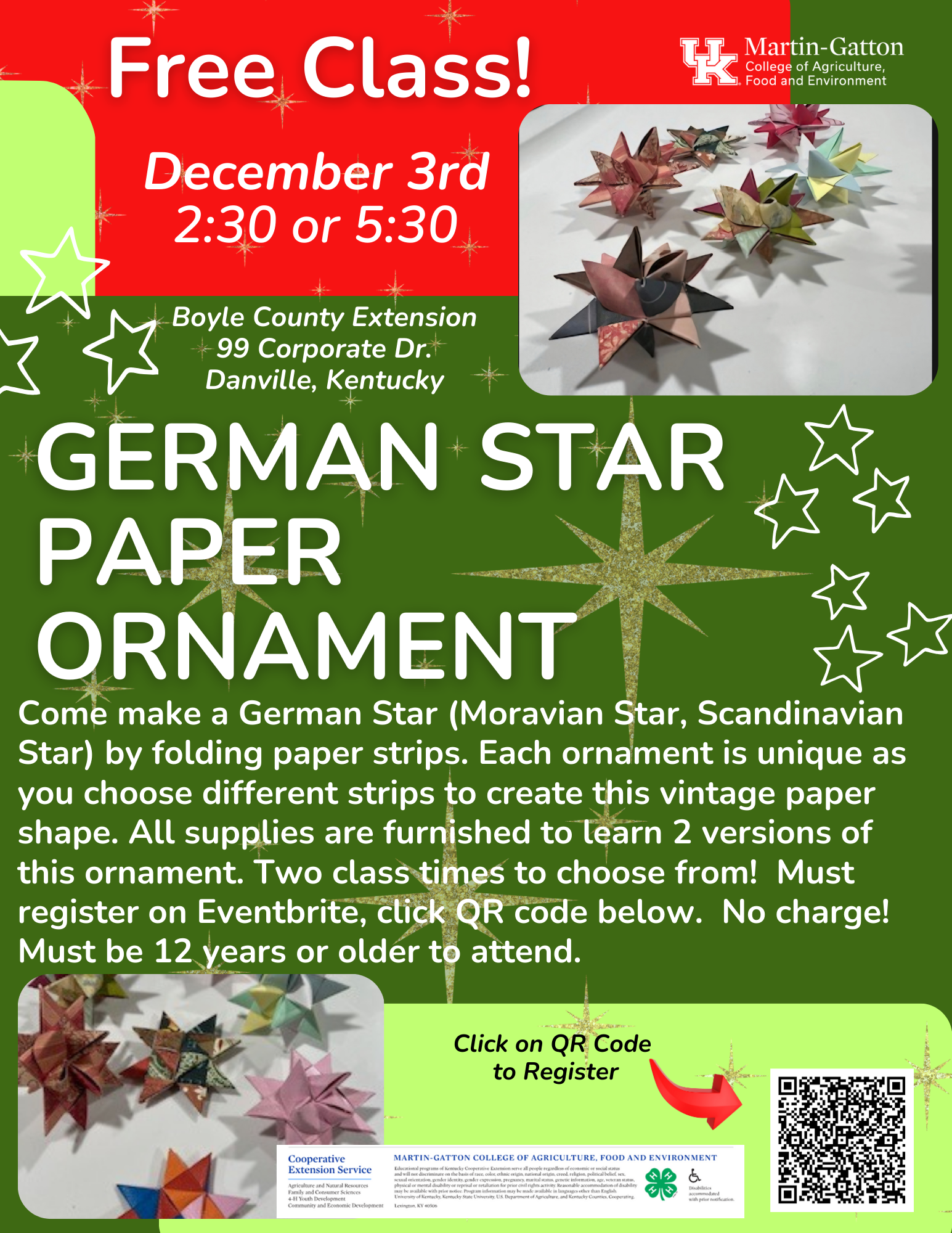 German Star Paper Ornament