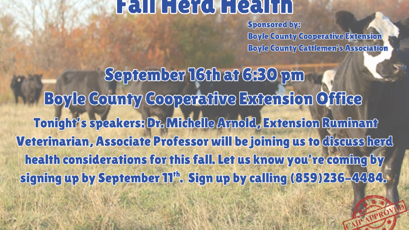Fall Herd Health
